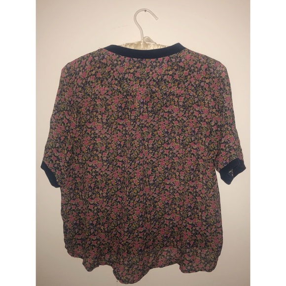 Anthropologie silk floral top - Picture 3 of 3